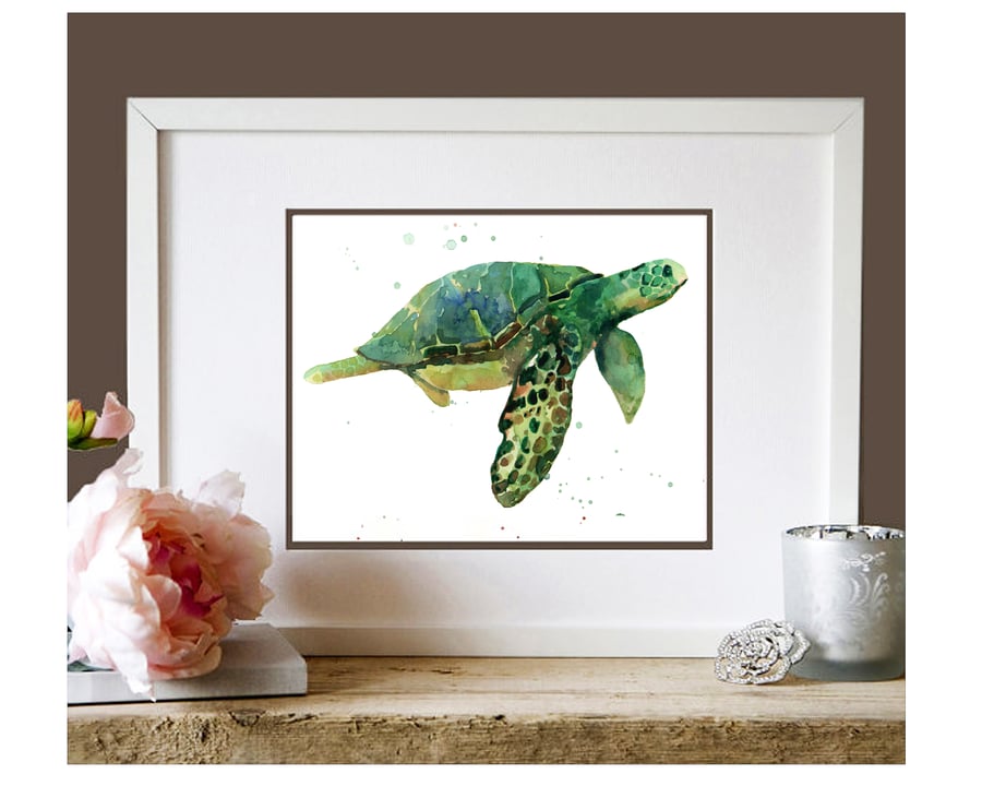 Seaturtle Art Print