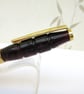 Hand Made Chestnut Velvet Swirl Acrylic Ball Point Pen with A Velvet Pouch - Image 3