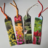 Bright Summer Garden Bookmark set with individual sleeves