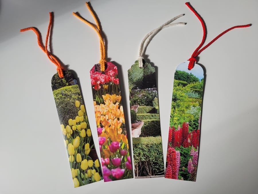 Bright Summer Garden Bookmark set with individual sleeves