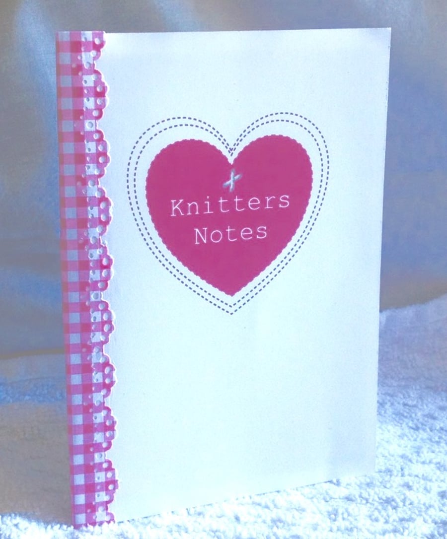 Notebook Handmade, 'Knitters Notes' Notebook