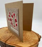 Ruby wedding anniversary appliqué card - Image 5