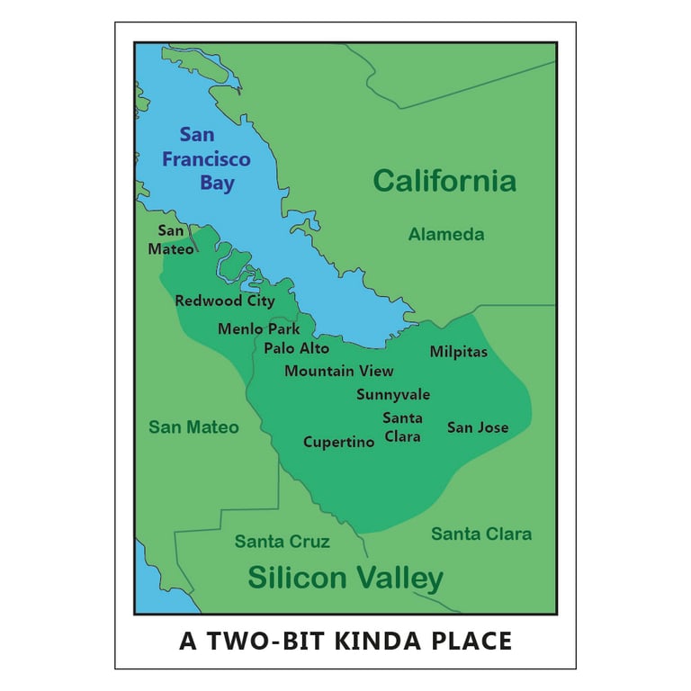 Two-Bit Kinda Place Postcard