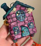 Spun Cotton Baba Yaga Hut Purple - Image 10