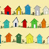 Beach huts - print