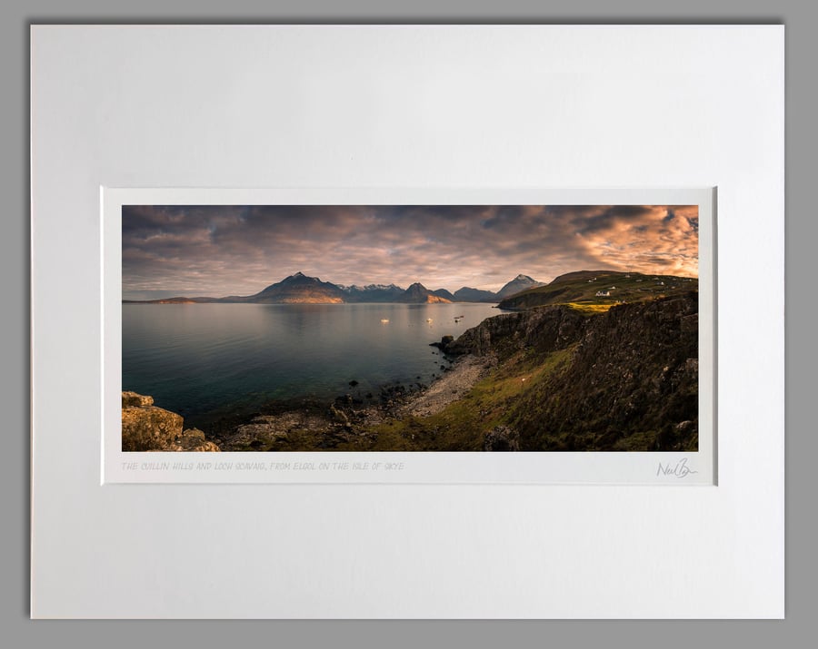 The Cuillin Hills & Loch Scavaig from Elgol, Skye - A3 (50x40cm) Unframed Print