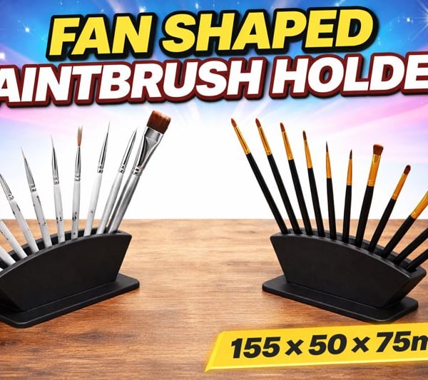 Fan shaped Paintbrush holder - 155 - 50 - 75mm