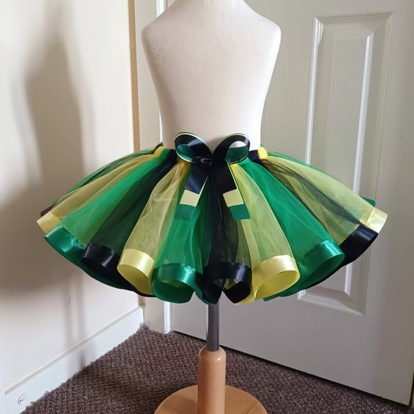 Girl's Jamaican Style Tutu Skirt - Ages From 0-6 Months to 6-7 Years UK 