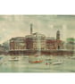 Framed Original Painting  Royal William Yard Plymouth Mixed Media Yupo Paper  - Image 2