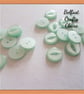 Fish Eye Style - Resin Buttons - MINT - 4 Sizes Available