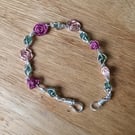 PINK & RED ROSES - Bracelet 