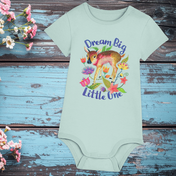 Fawn Babygrow – Green