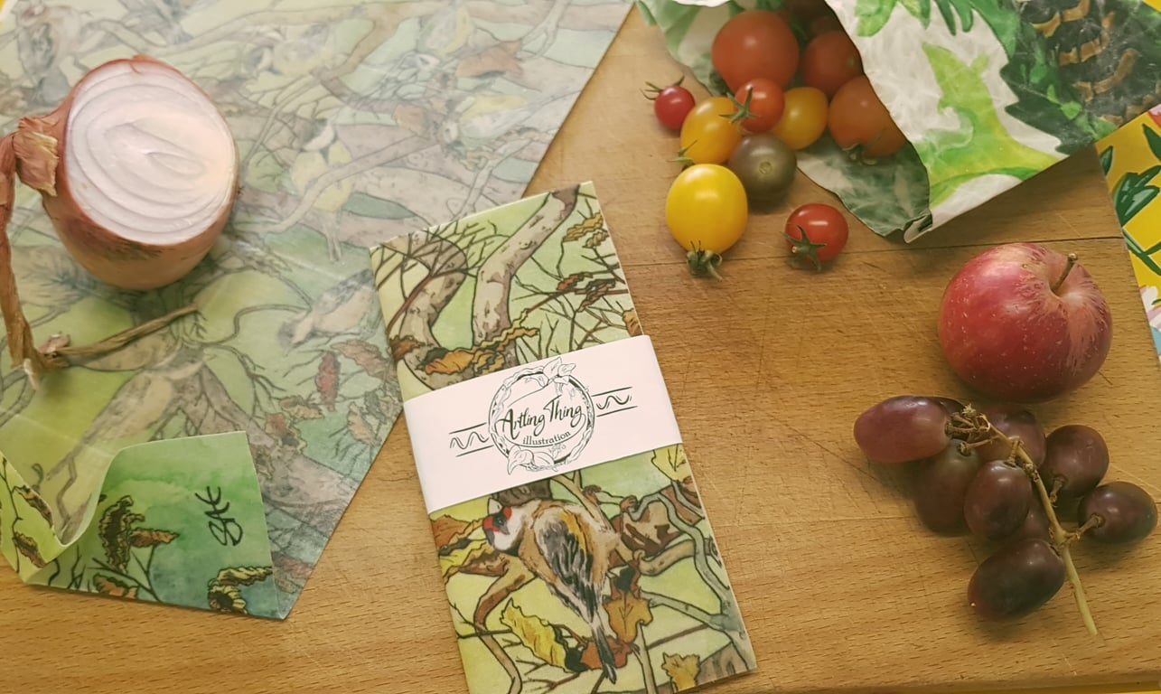 Handmade Beeswax Wrap - Original Artwork