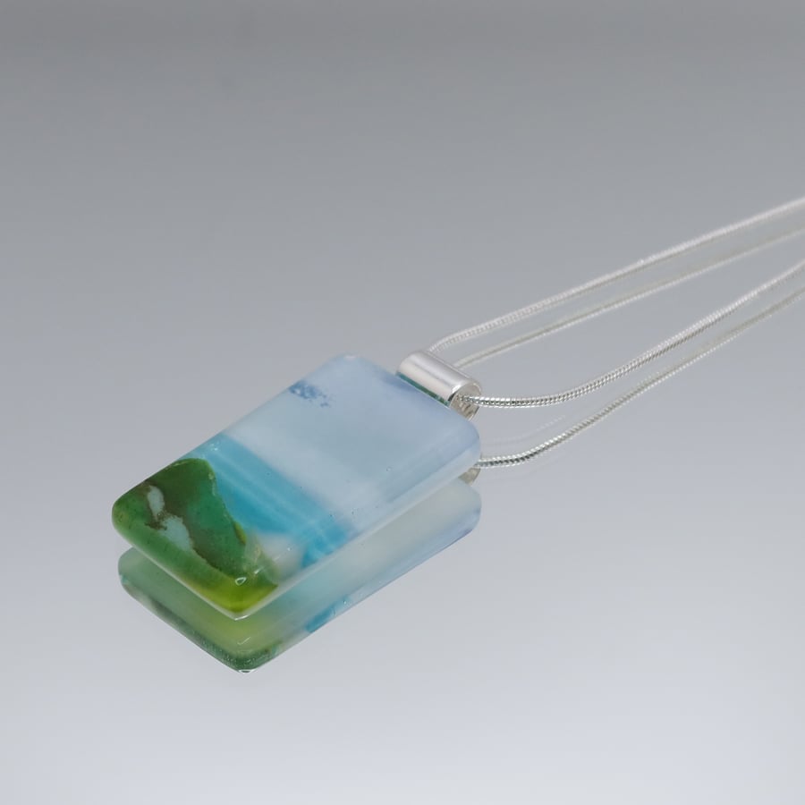 Handmade Glass Seascape Jewellery - Rolling Waves