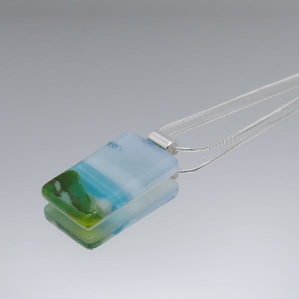 Handmade Glass Seascape Jewellery - Rolling Waves