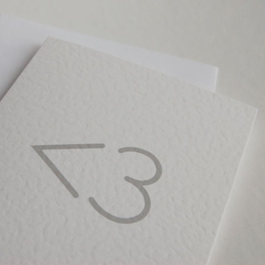 geek heart greetings card