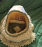 Pocket Ted in a Bed - Lemon and Green - Image 4