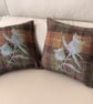 Harris Tweed Thistle Cushion - Two Available - Image 2