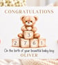 Personalised Baby Boy Congratulations Card - New Baby Boy Card 