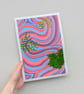 Swirly Ferns A4 Art Print - Image 4
