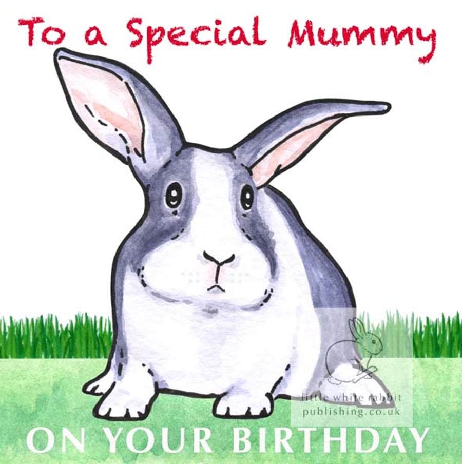 Hector the Rabbit - Special Mummy Birthday Card