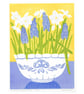 Muscari and Paperwhites - Limited edition Linocut Print