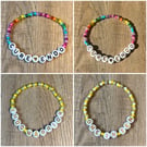 Endometriosis Beaded Bracelets (R&G)