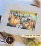 Pumpkins, an original drawing, postcard size artwork, small drawing, wall art - Image 6