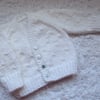 14" Newborn Knots Patterned Cardigan