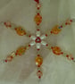 Golden Yellow Millefiori Snowflake - Image 3
