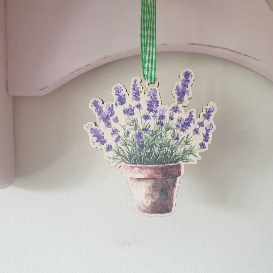 Wooden Lavender Hanging Summer Decoration Gift
