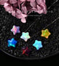 Large Light Blue Star 3D Fir Opal Necklace with 925 Sterling Silver Chain - Image 1