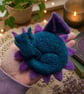 handmade needle felted sleeping dragon 