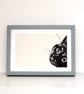 Black Cat Lino Print, cute cat, cat mum, cat dad, black cat owner gift - Image 1