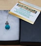 Small minimalist Turquoise pendant. December birthstone necklace - Image 5