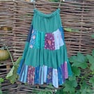 Handmade boho witchy patchwork skirt