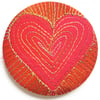 Pocket Mirror 58mm Fabric Pocket Mirror Machine Embroidery Handbag Accessory