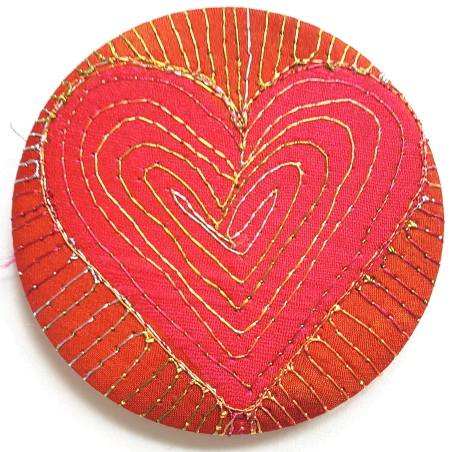 Pocket Mirror 58mm Fabric Pocket Mirror Machine Embroidery Handbag Accessory