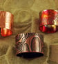 Etched Copper Pattern Ring - Adjustable size - Image 1