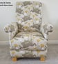 Kids Armchair March Hare Fabric Children's Chair Rabbits Ochre Animals Baby - Image 2