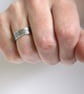 Elvish Silver Ring Band - The Road Goes Ever On - Elven Fantasy Script - Image 7