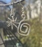 Handmade Sterling Silver 925 Asymmetric Drop Earrings - Summer Seconds - Image 6