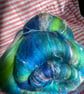 Wool Art Batt - "Green Moray Swims Away" - Image 5