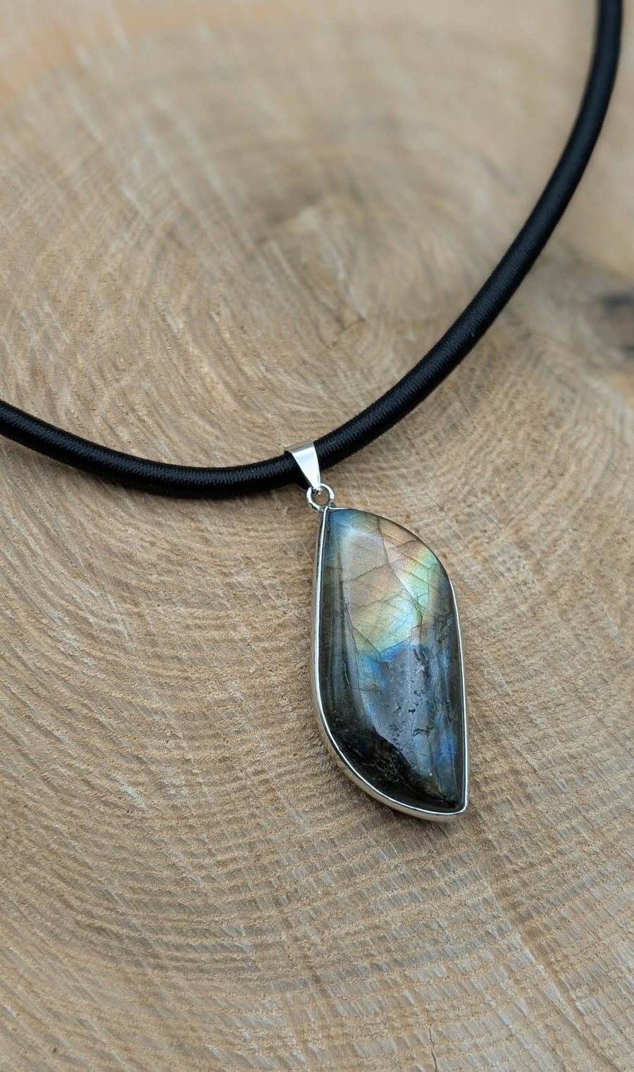 The 'Sunset Stone' Labradorite Necklace