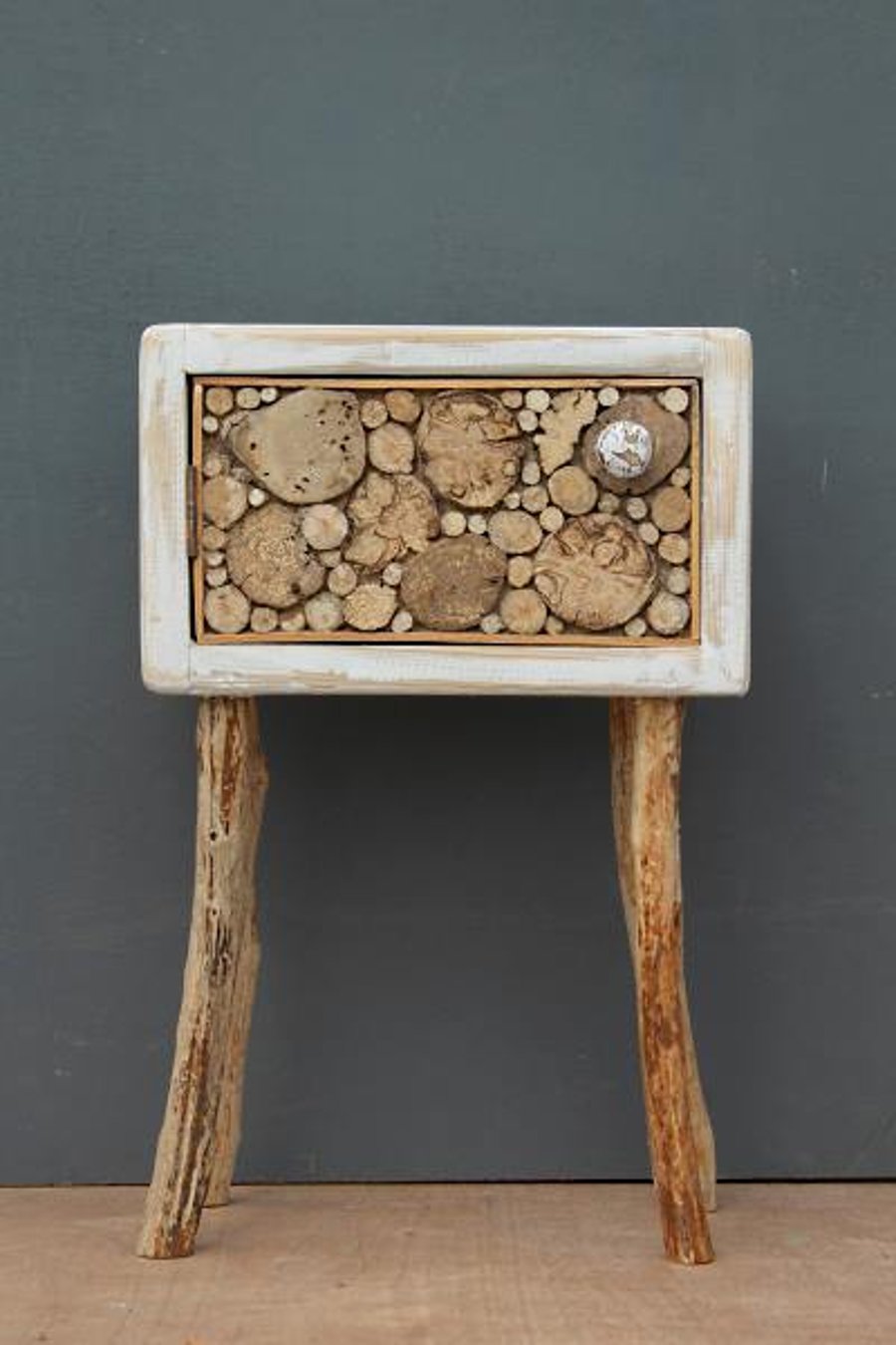 Driftwood side table, Driftwood bedside table,D... Folksy