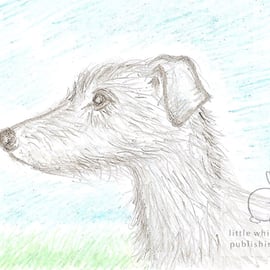 Lenny the Lurcher - Blank Card