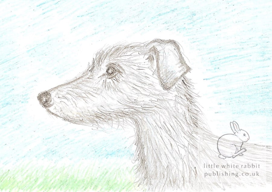 Lenny the Lurcher - Blank Card