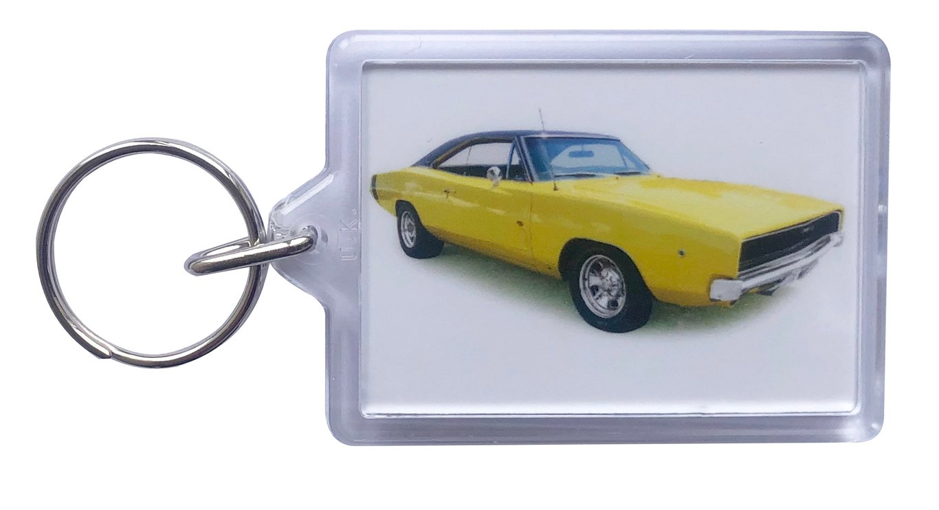 Dodge Charger R-T 1968 - Keyring with 50x35mm Insert