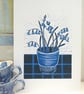 Bluebells in blue pot - Image 5