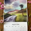 2026 Nature Art Calendar: Wildlife illustrations, calendar, Perfectly Imperfect